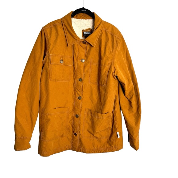 Outdoor Research Jackets & Blazers - Outdoor Research Mustard Color Lined Chore Utility Jacket EUC SZM